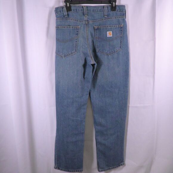 Carhartt Mens 36x32 Blue Relaxed Fit Cotton Blend Holter Jeans 101483-980 - Picture 2 of 6